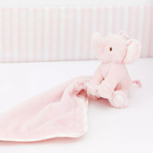 Ferdinand l&rsquo;éléphant doudou rose pâle