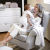 Gray nursing chair