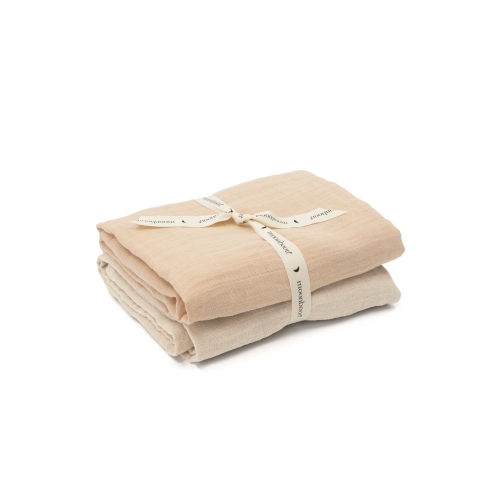 Mousselines biologiques beige