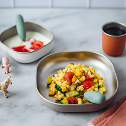 Béaba Coffret repas inox micro-ondable