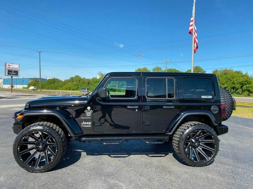 2019 Jeep Wrangler Custom Turbo Sahara Lifted Leather 24″s
