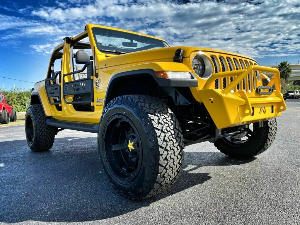 2019 Jeep Wrangler SAHARA Hella Yella Custom Lifted Leather