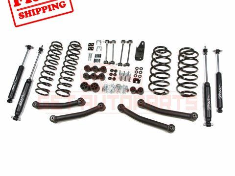 Zone Offroad 4″ Lift Kit for 1997 2002 Jeep Wrangler TJ 4WD Gas (nitro SHOCKS) for sale