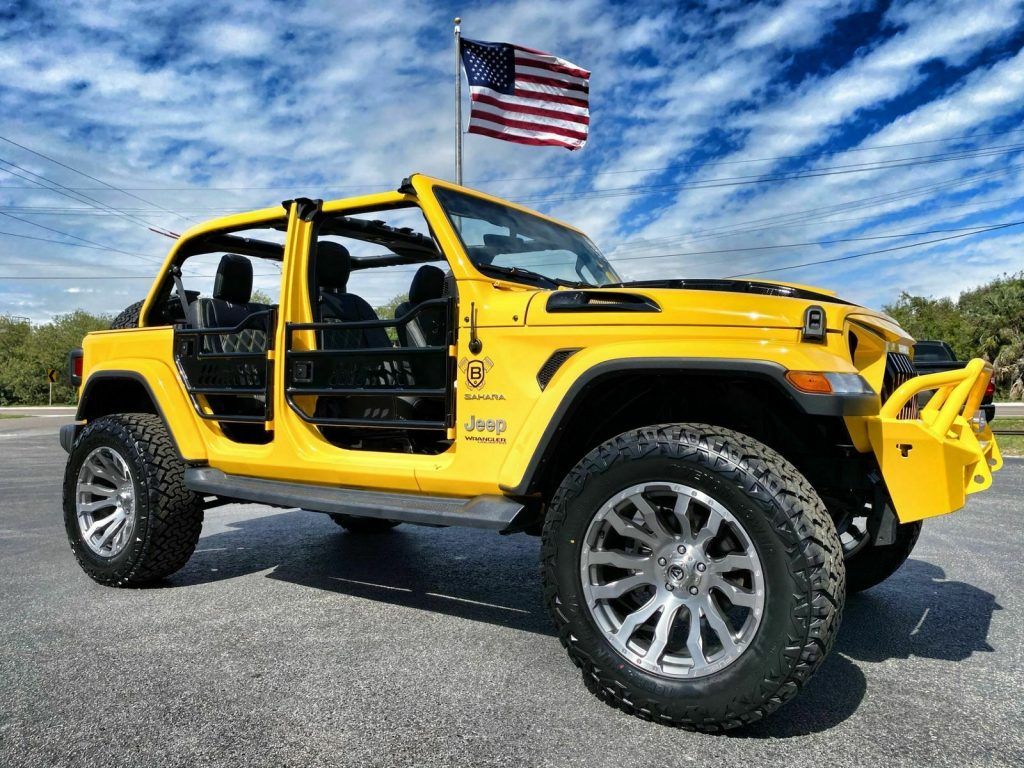 2019 Jeep Wrangler Hellayella Custom Lifted Sahara Leather NAV