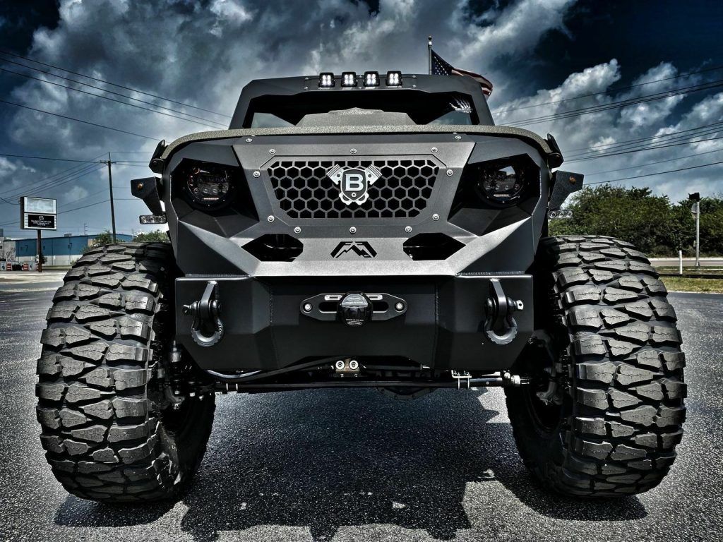 2020 Jeep Wrangler Gladiator 7″ LONG ARM 40″s FAB FOUR BLACK