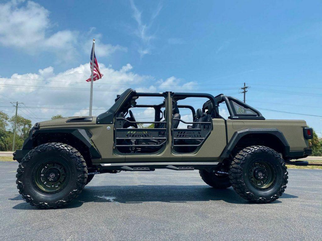 2020 Jeep Wrangler Gladiator 7″ LONG ARM 40″s FAB FOUR BLACK