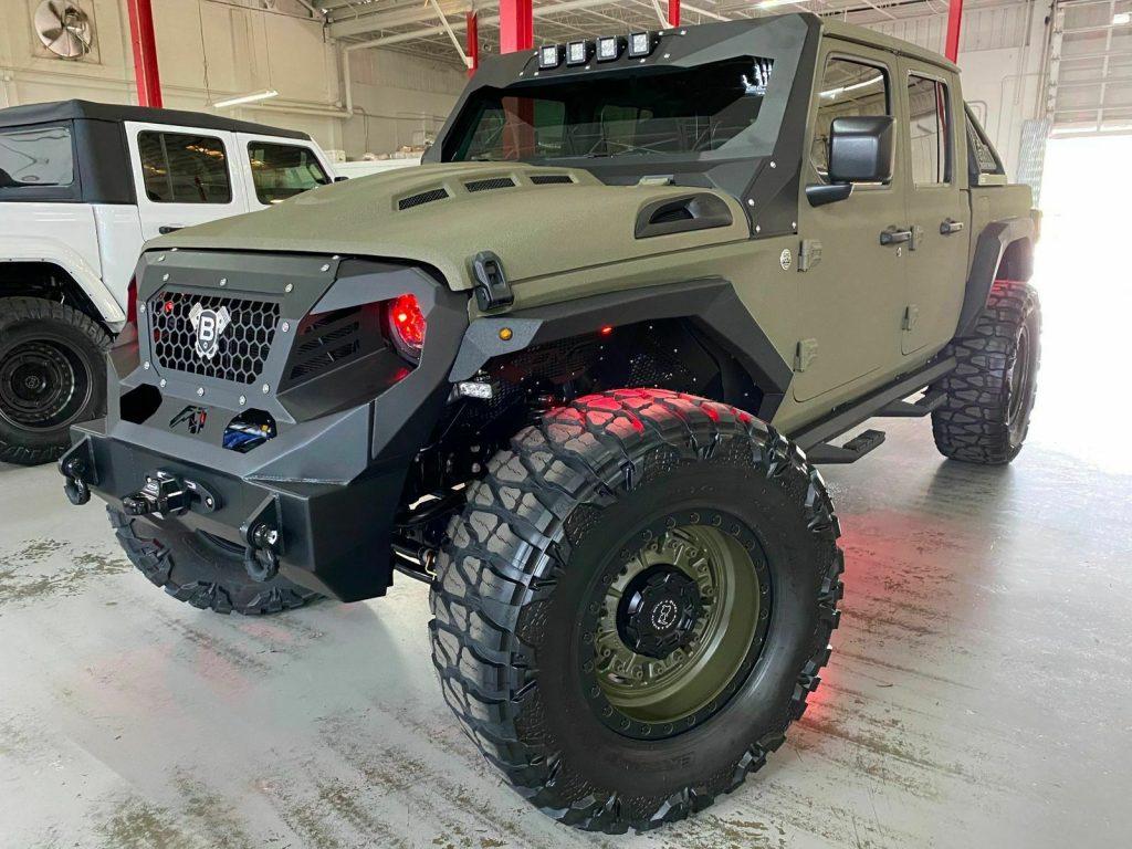 2020 Jeep Wrangler Gladiator 7″ LONG ARM 40″s FAB FOUR BLACK
