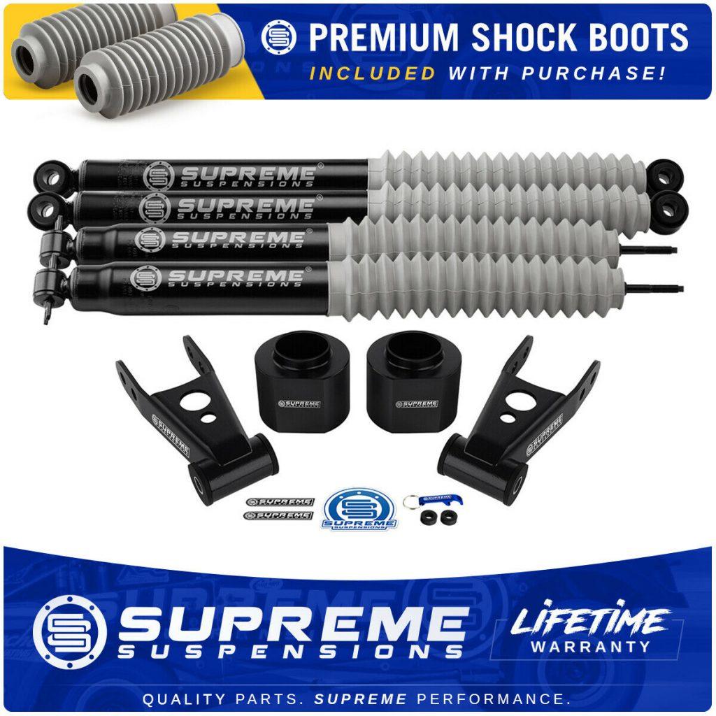 3″ Front 2″ Rear Lift Kit Supreme Extended Shocks For 1984-2001 Jeep Cherokee XJ