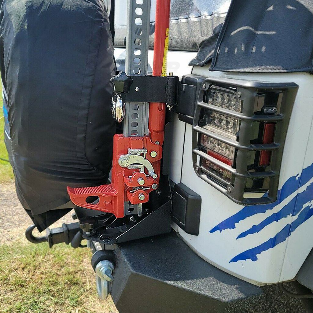 Rear Hi-Lift Jack Carrier Mount Tailgate Brackets For 2007-2018 Jeep Wrangler JK