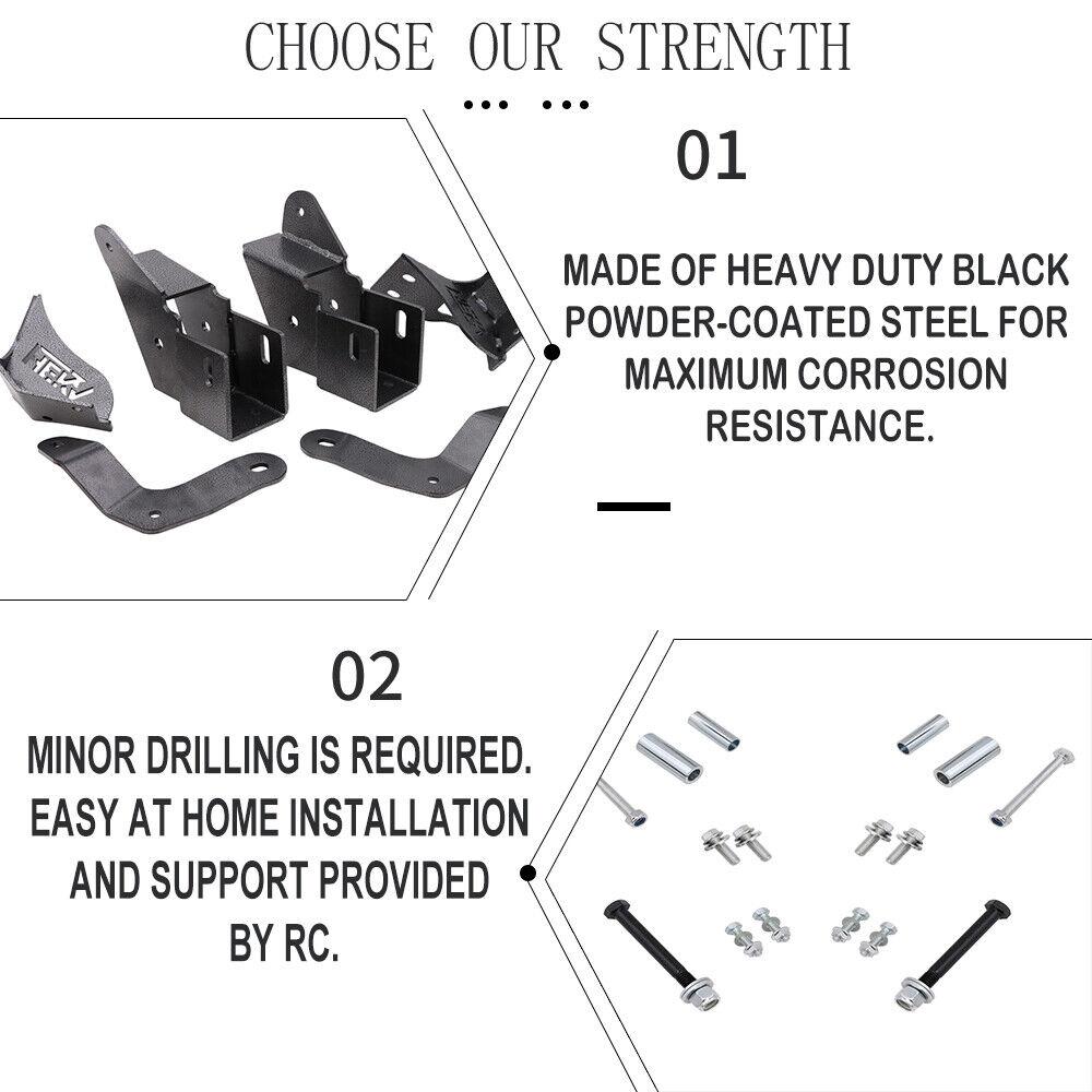 Front Control Arm Drop Relocation Kit For 1984-2001 Jeep Cherokee XJ 4.5″up lift