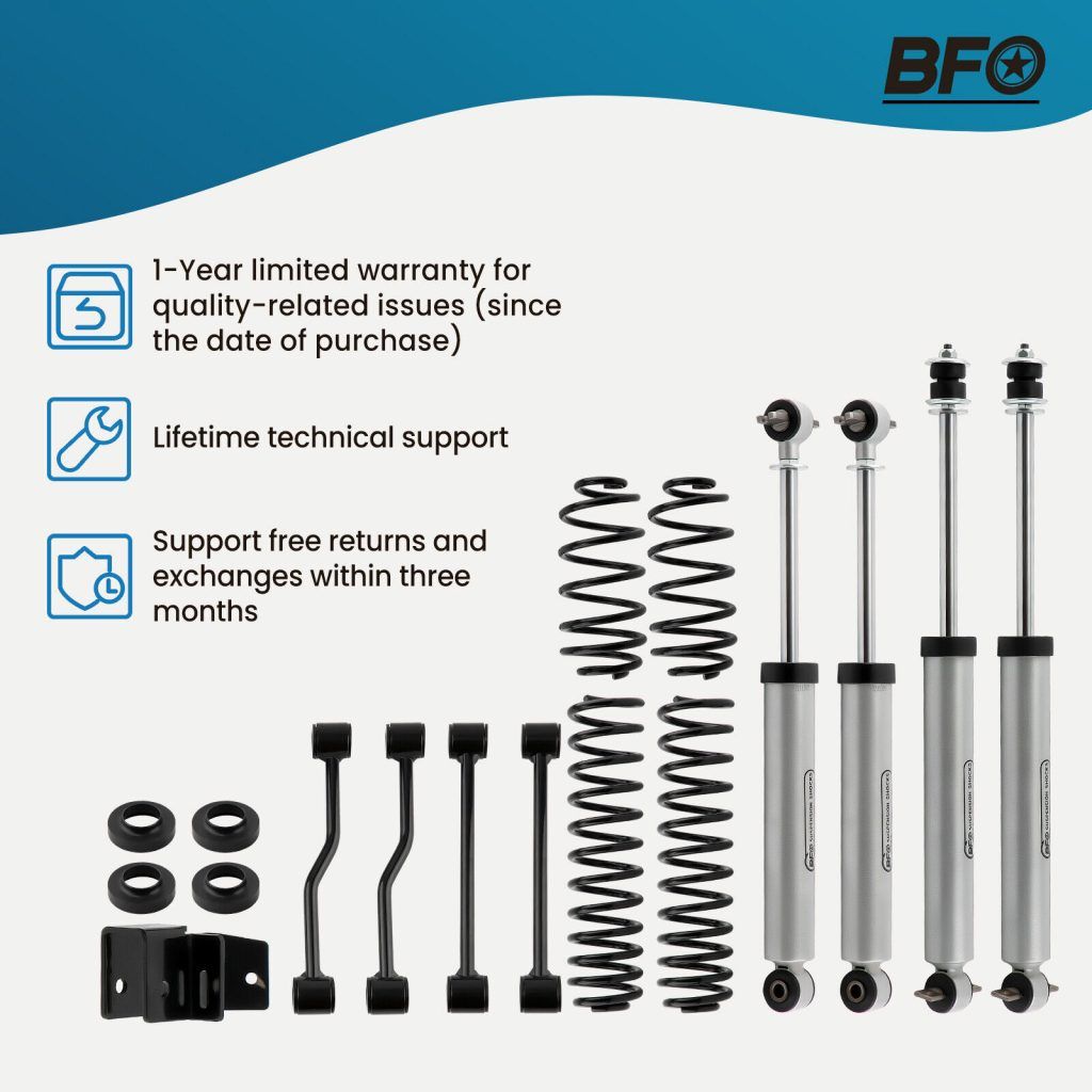 BFO 3.25″ Lift Kit for Jeep Wrangler TJ 1997-2002 w/ 6-Cyl Engine