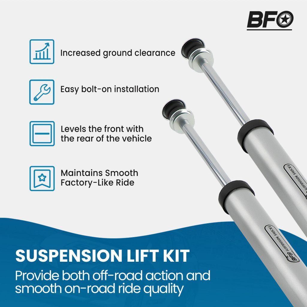BFO 3.25″ Lift Kit for Jeep Wrangler TJ 1997-2002 w/ 6-Cyl Engine