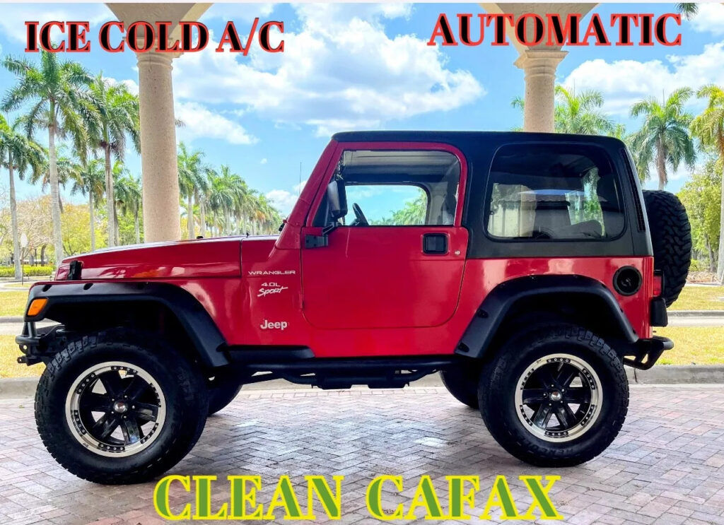 2001 Jeep Wrangler Sport Clean Carfax 92,000