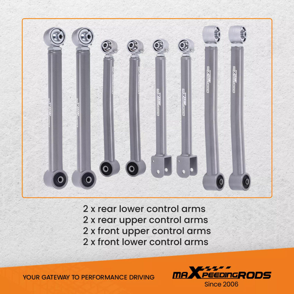 0-6″ Lift Full Set Adjustable Control Arms For 2007-2018 Jeep Wrangler JK 4WD