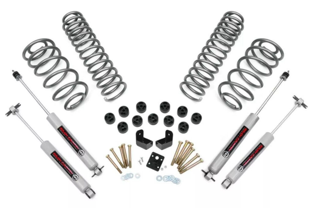 3.75″ Combo Lift Kit w/N3 Shocks for 97-06 6-Cylinder Jeep TJ Wrangler 647.20
