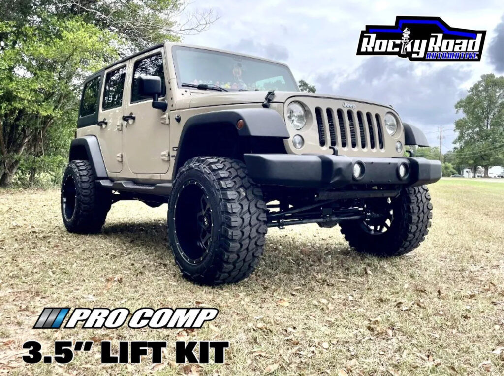 Pro Comp 3.5” Lift Kit with Shocks (4) for 2007-2018 Jeep Wrangler JK 4dr /