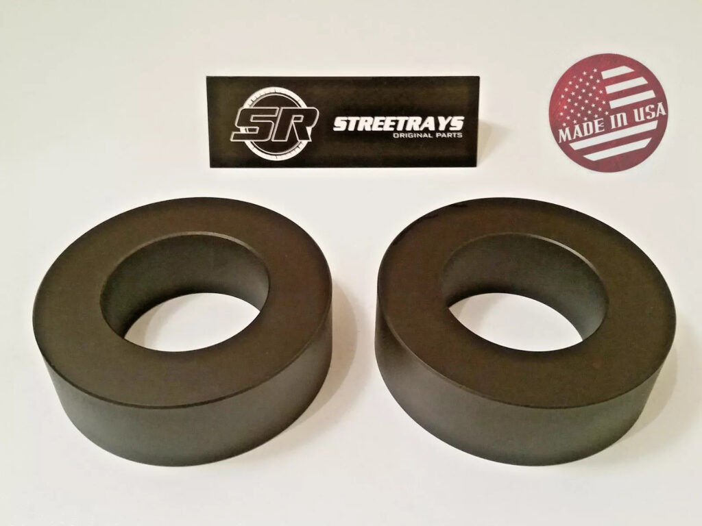 Streetrays Aluminum Jeep JK Front 1.5″ Leveling Lift FOR Wrangler 07-18 Black