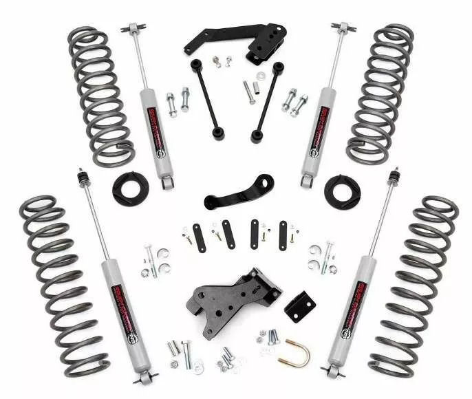 Rough Country 4″ Lift Kit N3 Shocks for 07-18 Jeep Wrangler JK Unlimited 4 Door