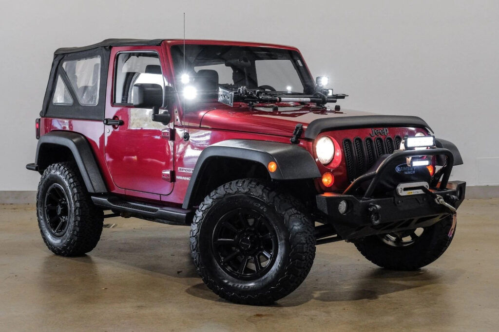 2012 Jeep Wrangler Sport 4X4 6-Speed ,lifted,soft ToP, BLK WHLS 78K
