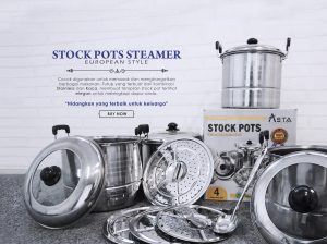 Stock pots panci stainless steel Asta Homeware