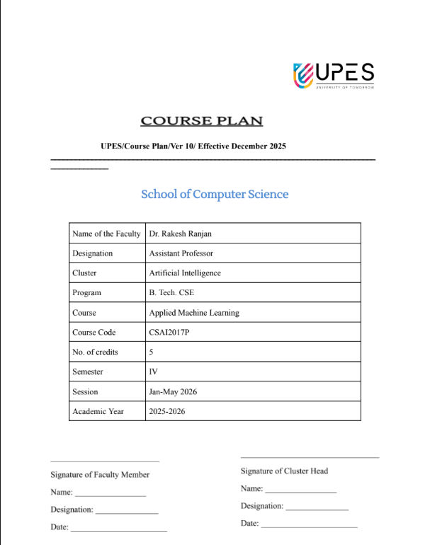 Course Content theory