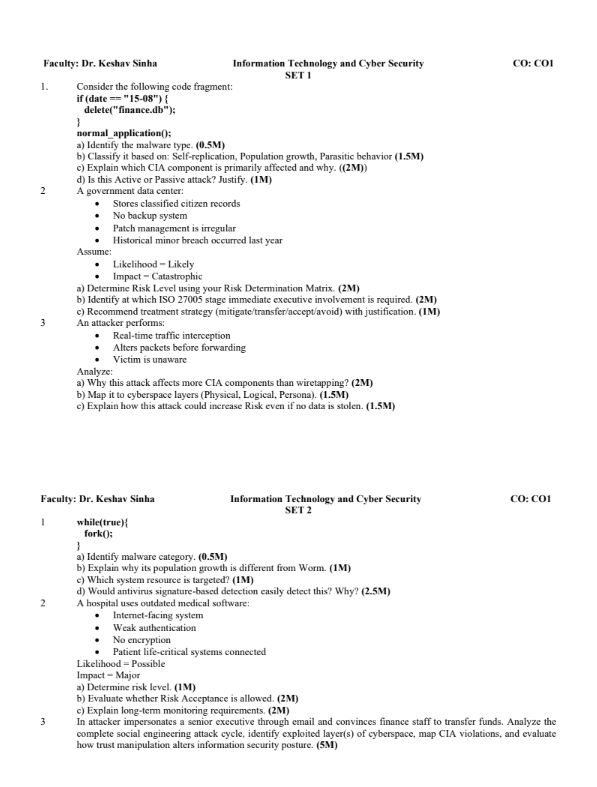 Tutorial Sheet[Unit 2]