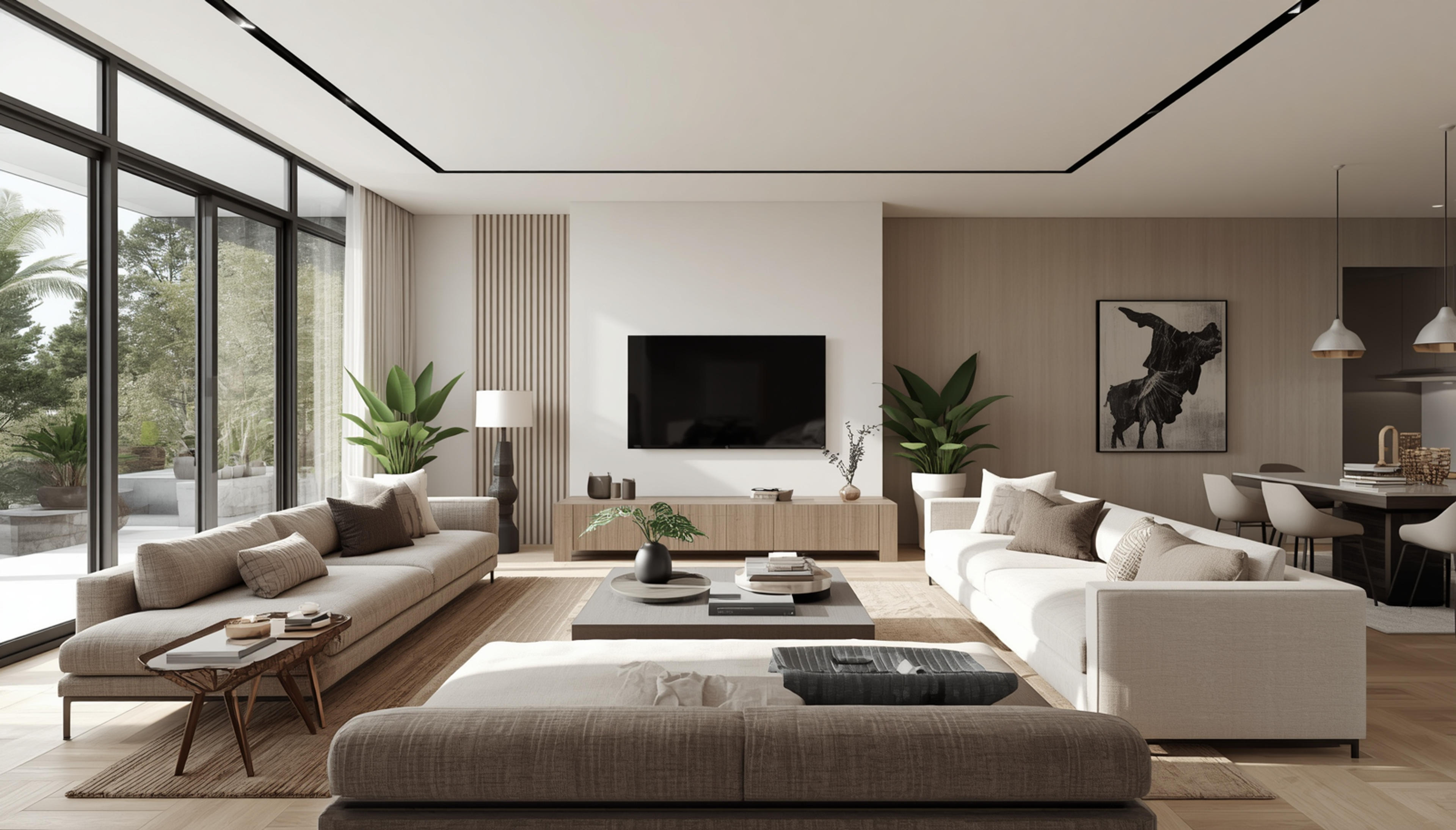 5 principes d'un salon contemporain réussi