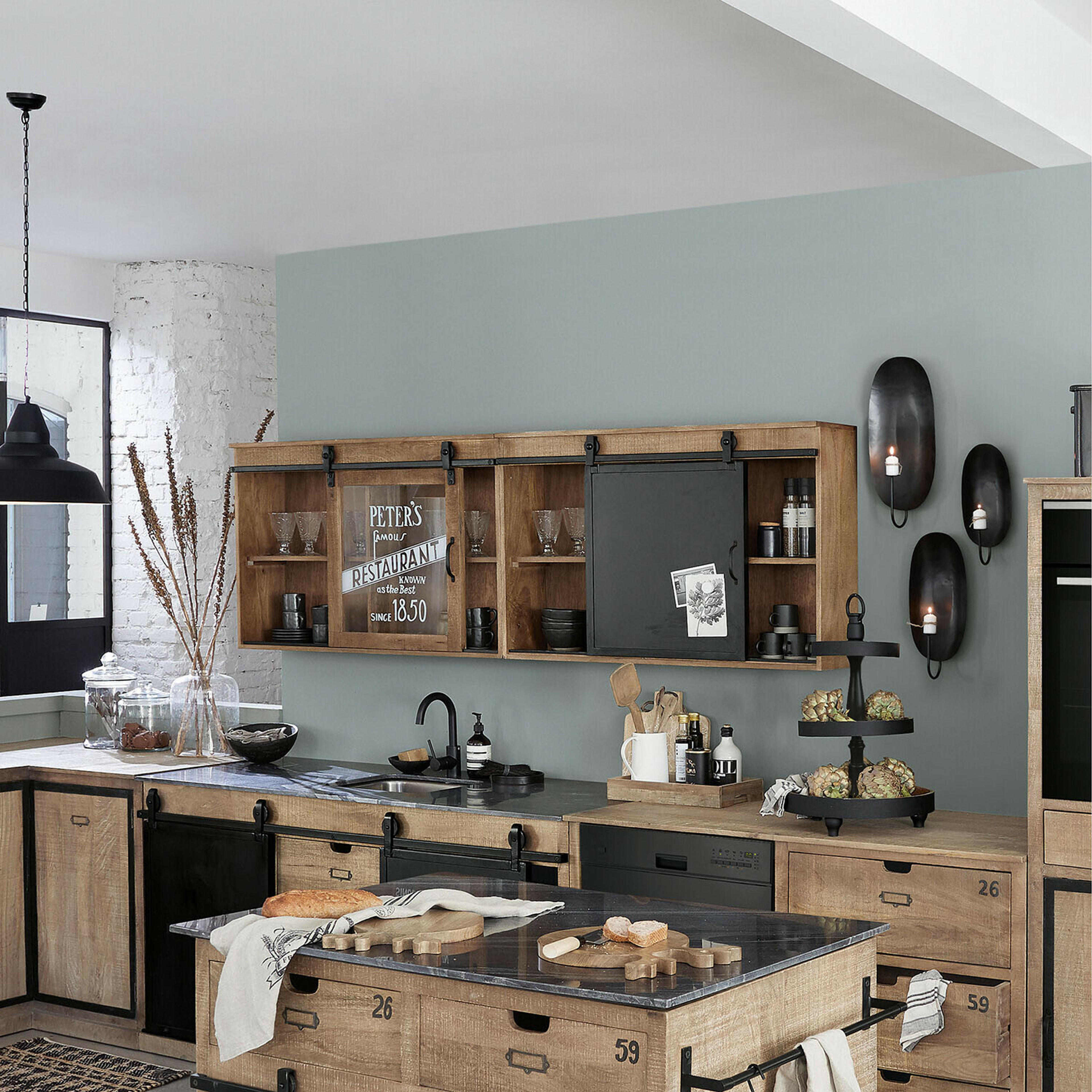 Lot de 2 meubles hauts Oakland