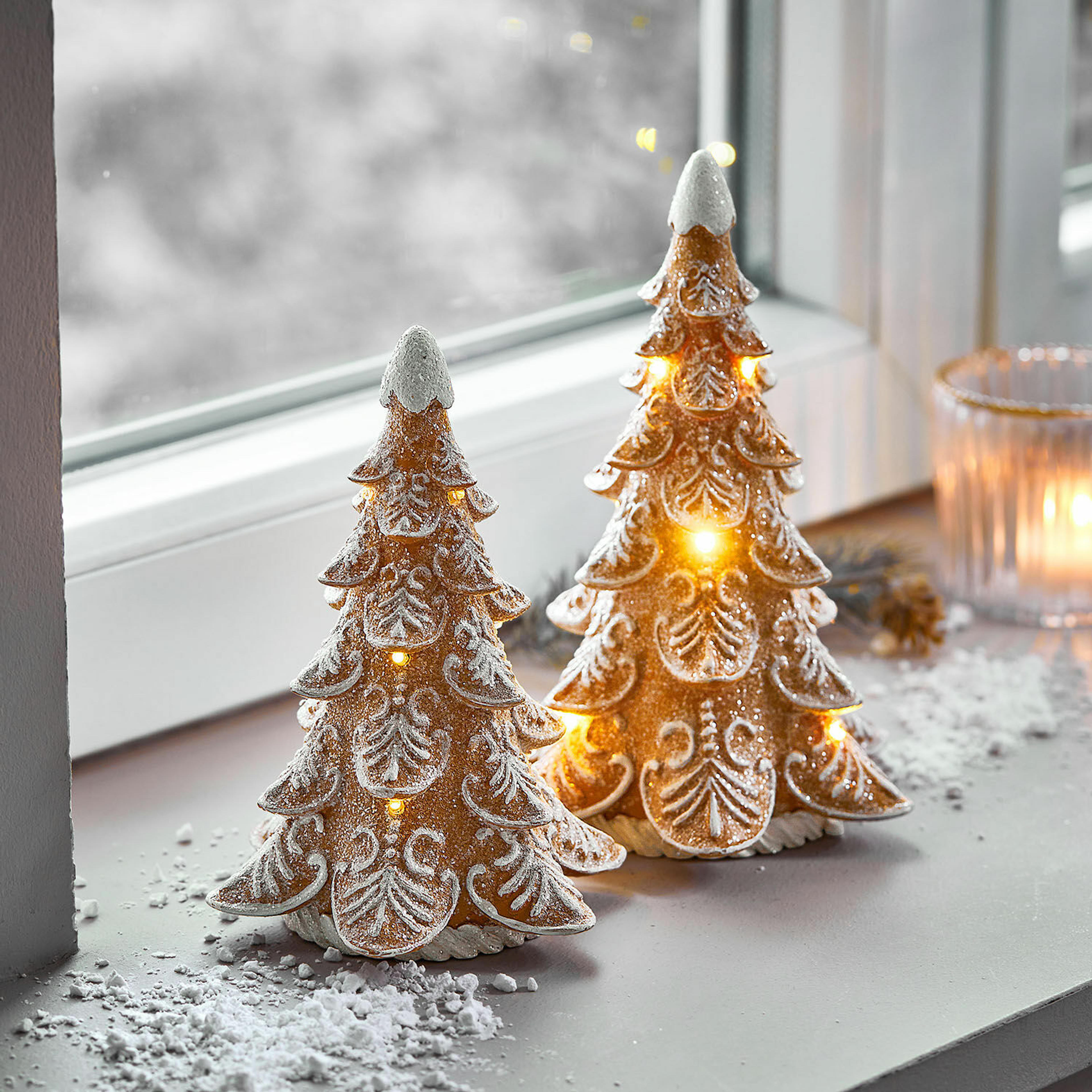 Lot de 2 arbres à LED Anyama