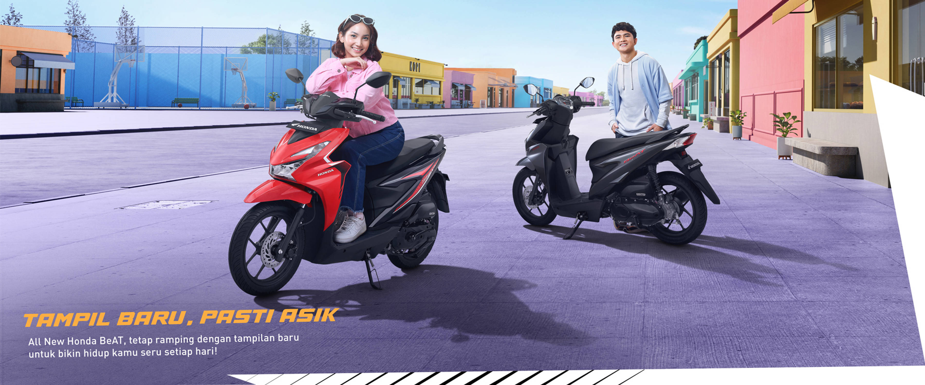 banner motor honda beat