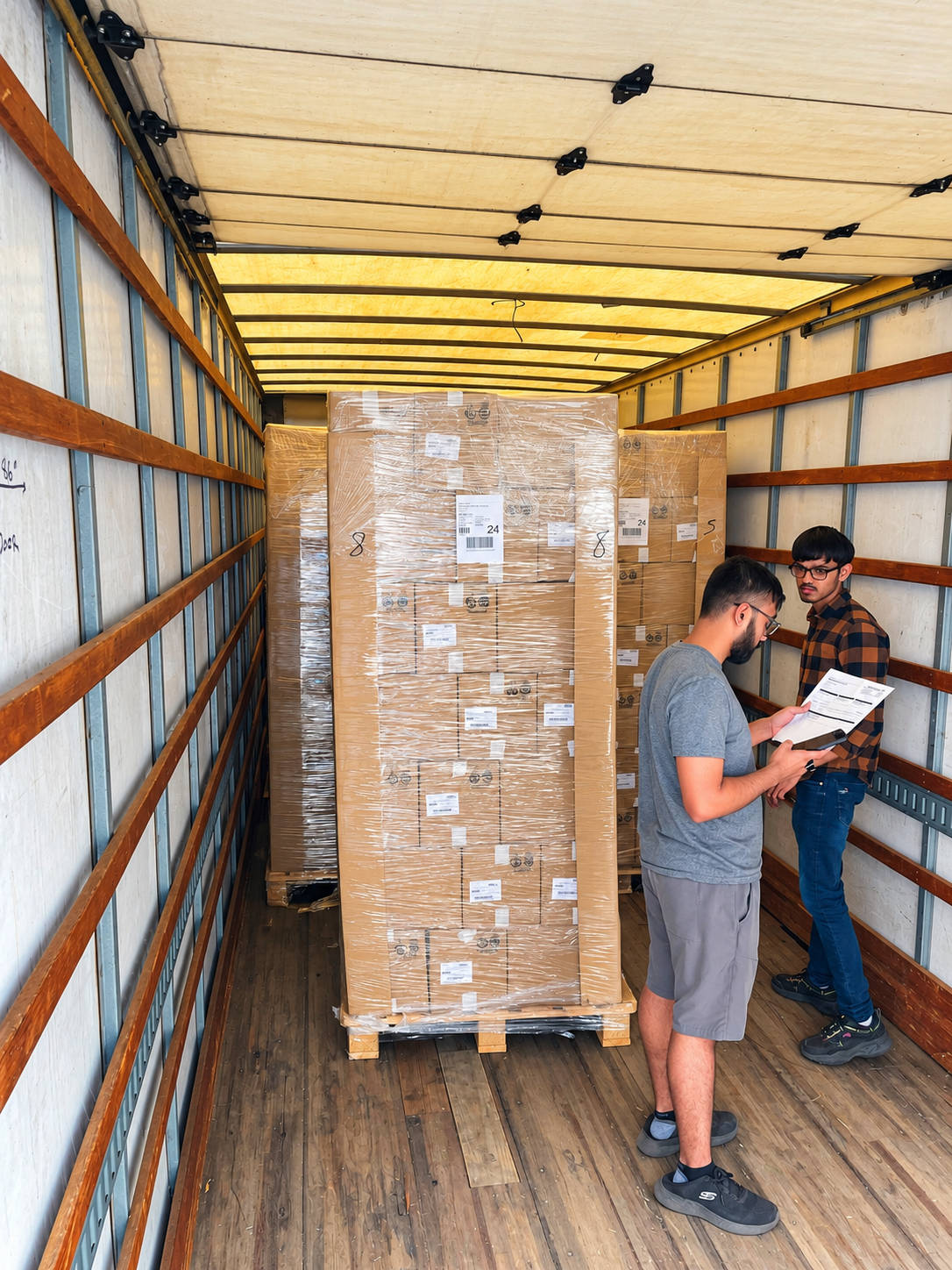 We check the paperwork with you before every load leaves the dock.