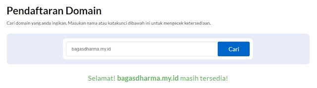 Cara Dapat Domain Gratis Untuk Blogger My Id Durasi 5 Tahun Blog Bagas Dharma