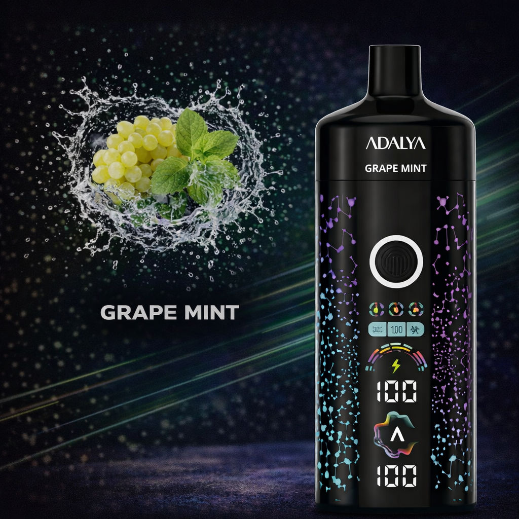Adalya Grape Mint 8K Disposable Vape – 8000 Puffs