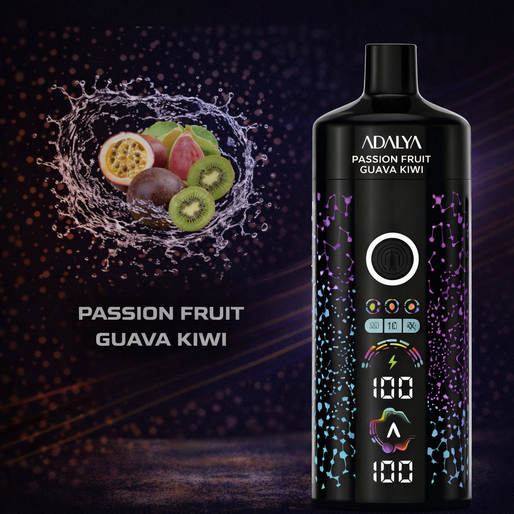 Adalya Passion Fruit Guava Kiwi 8K Disposable Vape – 8000 Puffs