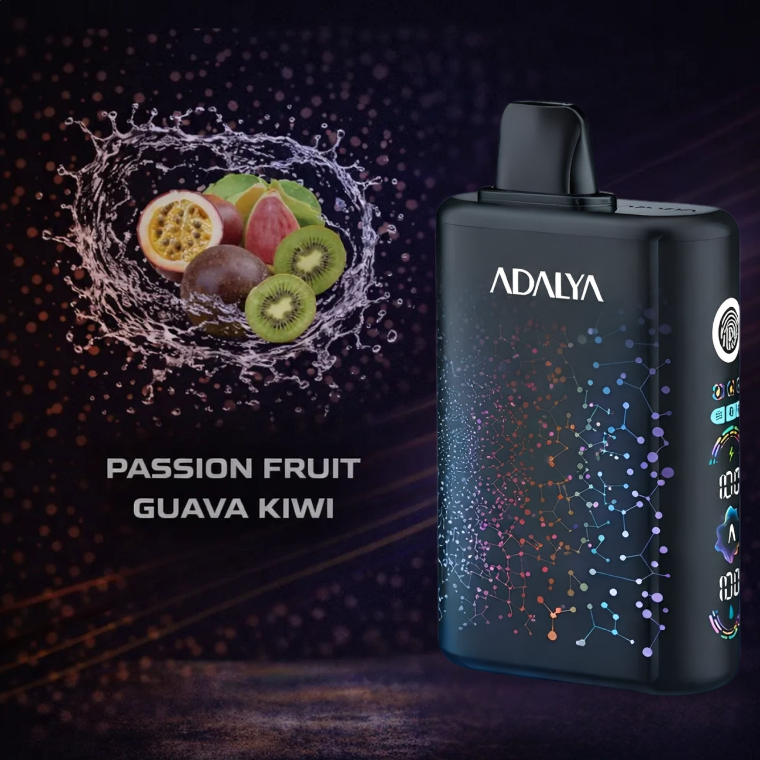 Adalya Passion Fruit Guava Kiwi 30K Disposable Vape – 30000 Puffs