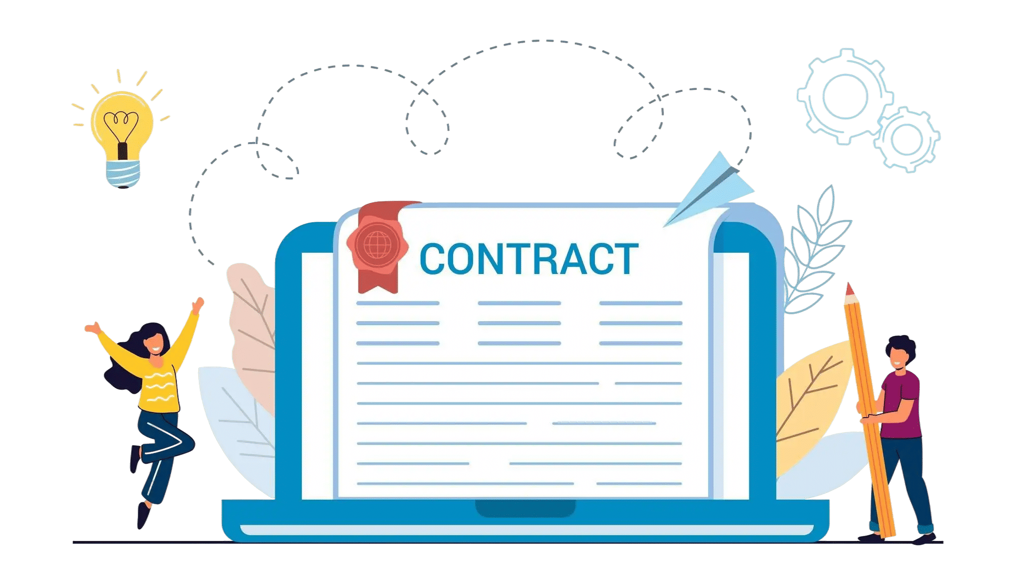 Contract management software for small business dashboard screenshot