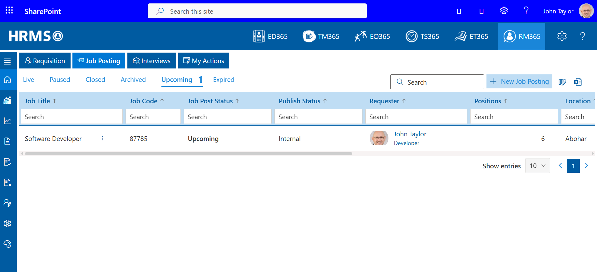 Microsoft HR Management