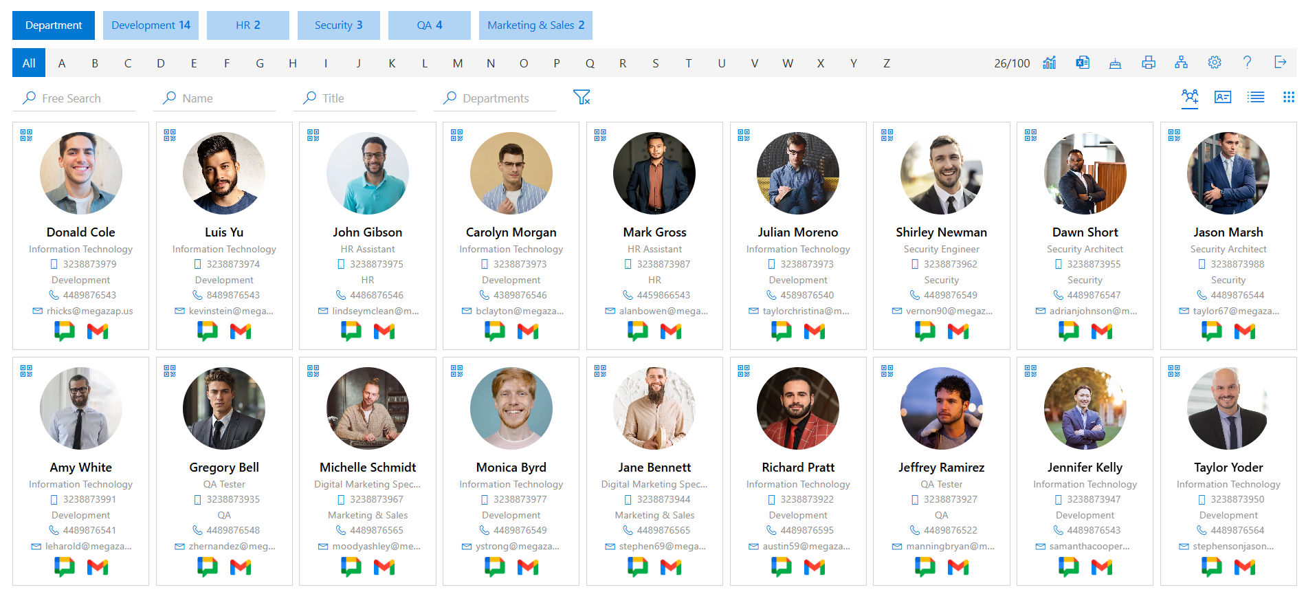 Google Employee Directory