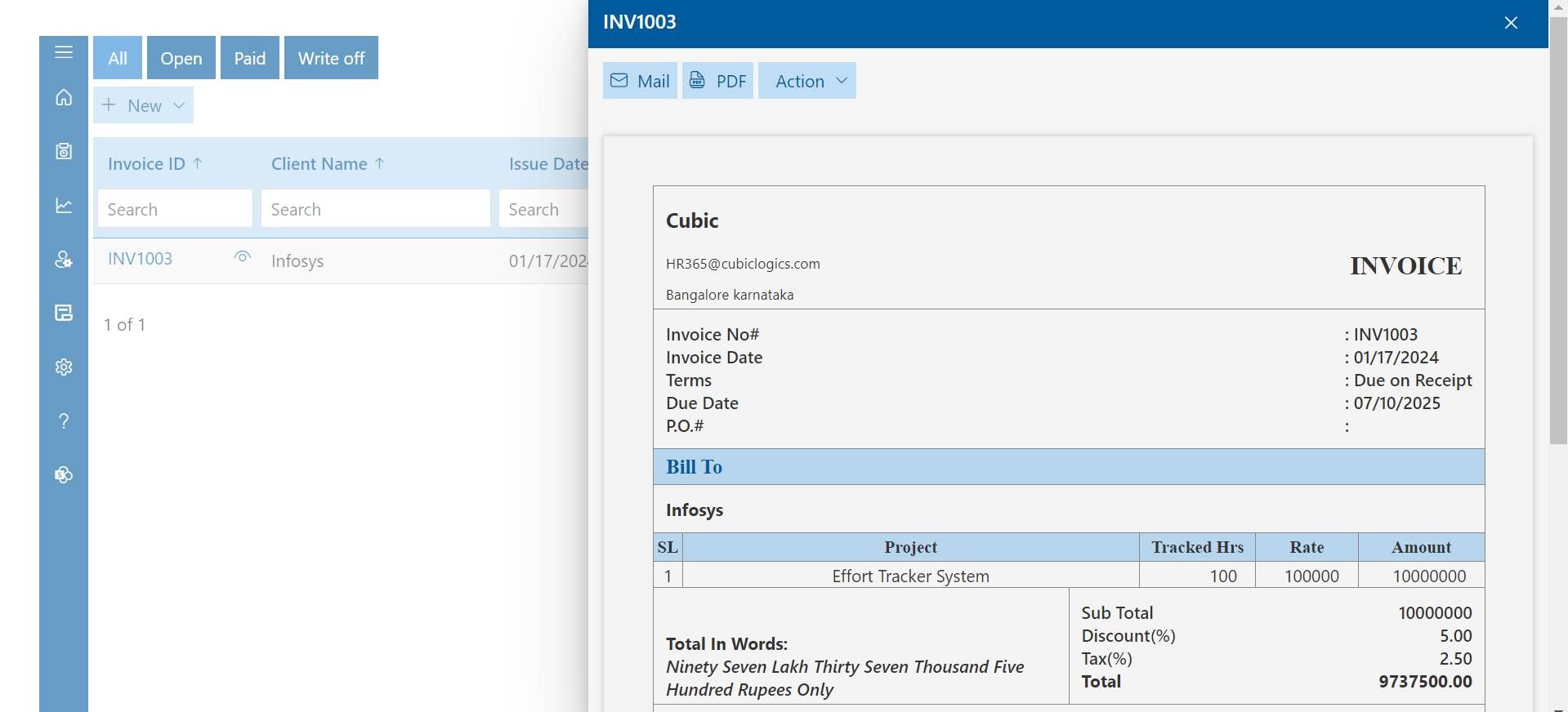 Timesheet app