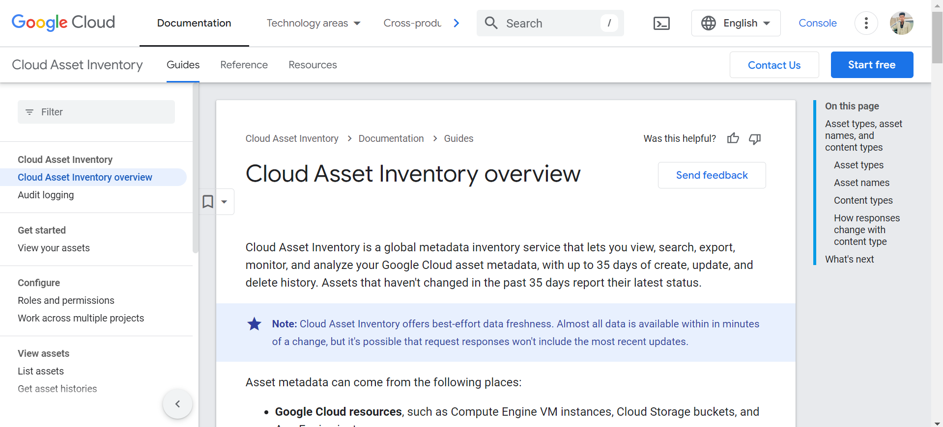 Google Cloud Asset Inventory