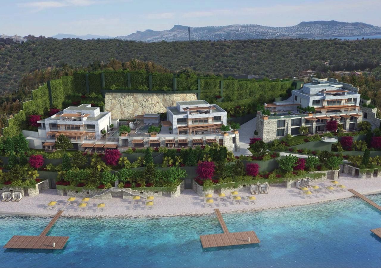 Exclusive ultra-luxury villas available for sale in Türkbükü, Bodrum Peninsula – situated on the first line with a private pier in a gated estate.