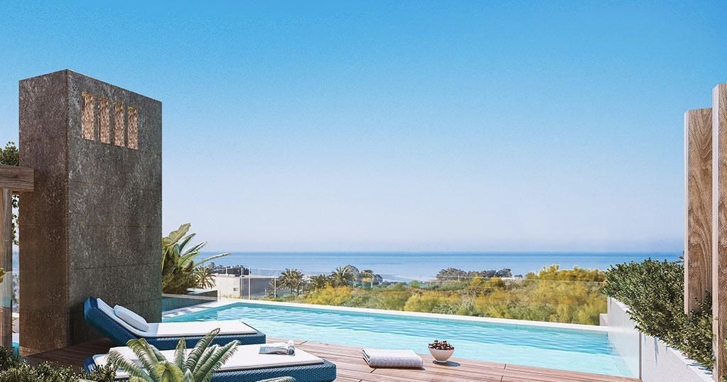 Luxury 5-Bedroom Townhouses with Private Pools and Panoramic Sea Views for Sale in Marbella, Spain