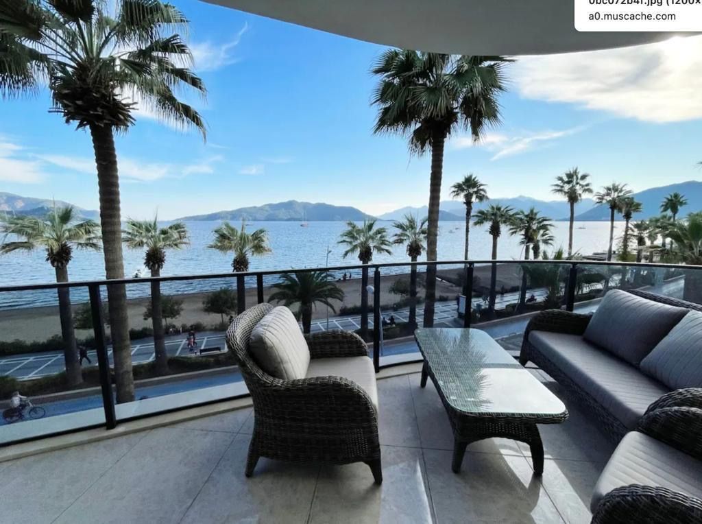 Seafront Luxury Apartment for Sale in Marmaris, Turkey – 3-Bedroom Smart Home with Full Sea View