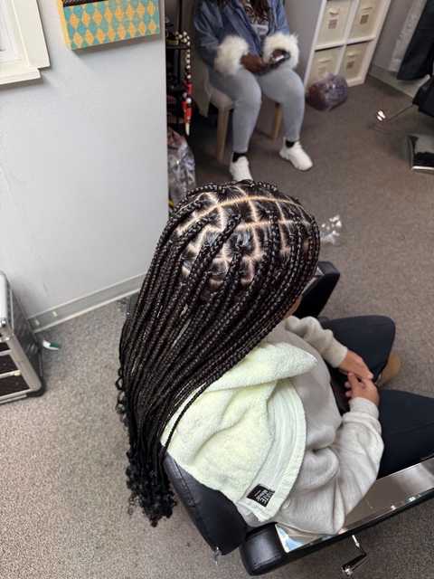 Medium box braids