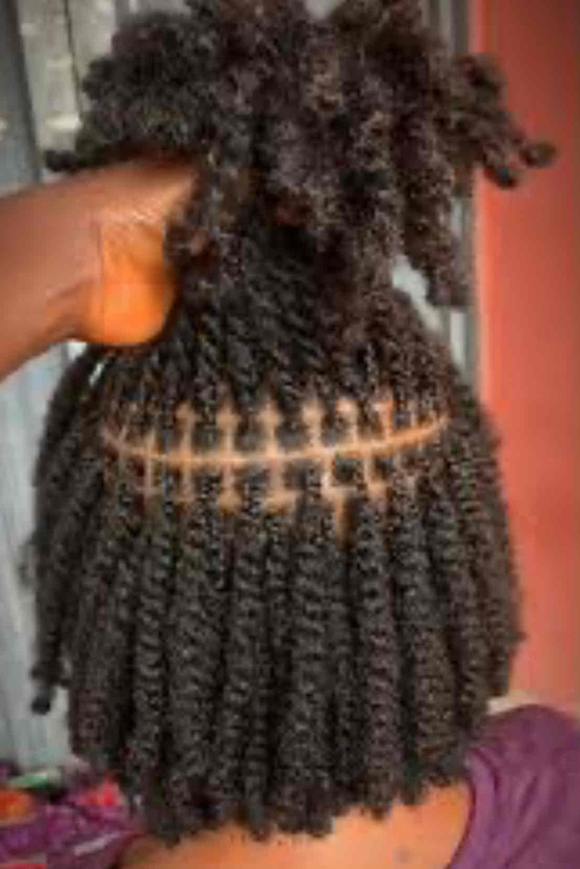 Twist natural hair