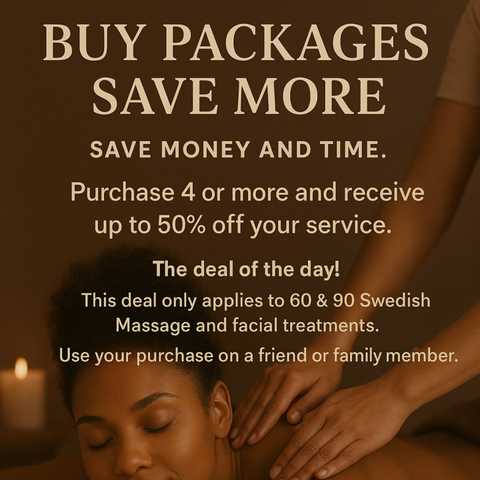 Massage Bundle Packages - 60-Mintue Massage 4pk Bundle