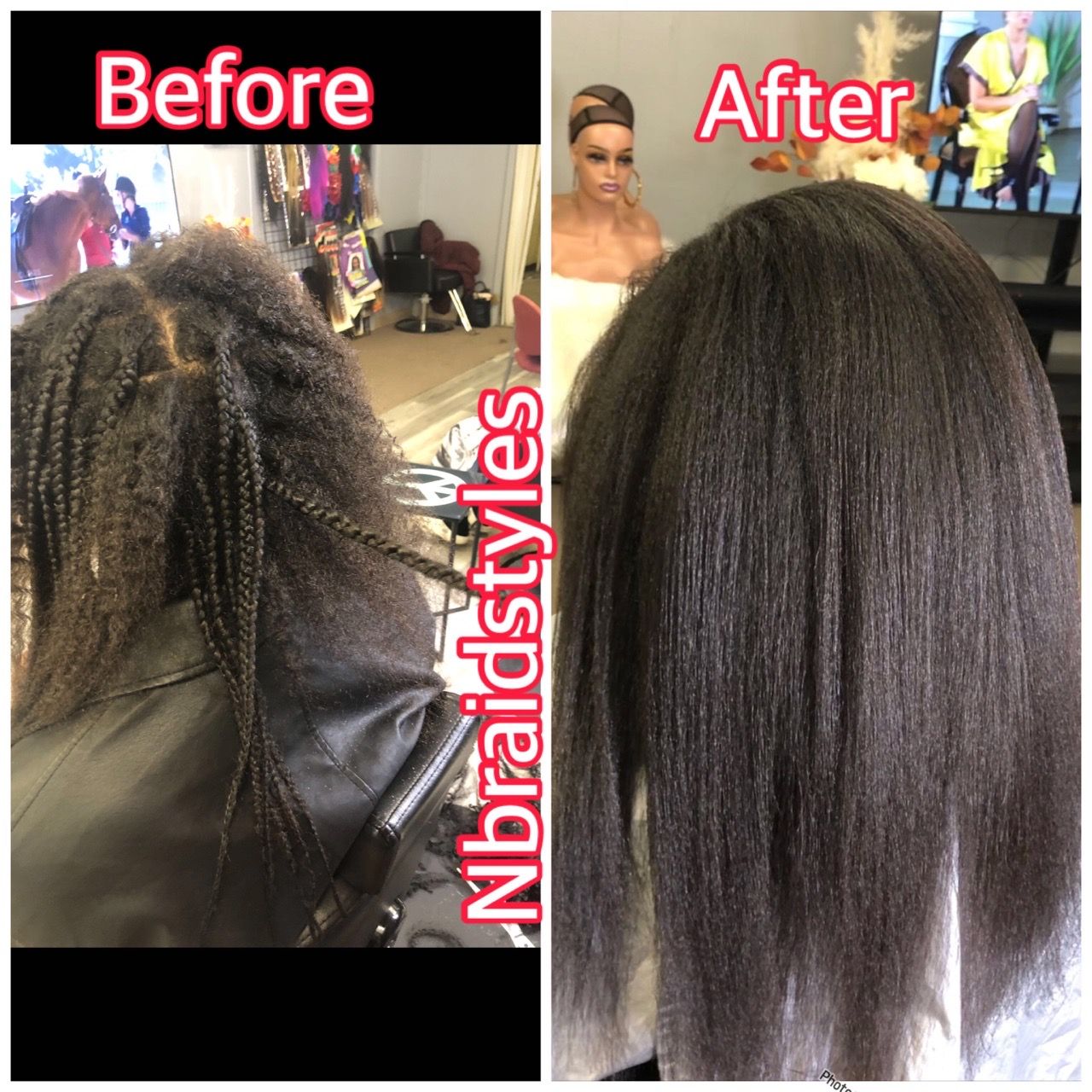 Take down Regular or knotless box braids