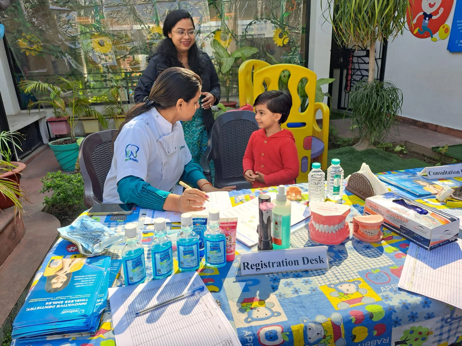 consultation,dental care,professional,child,registration desk