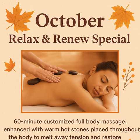 October Special relax, and renew