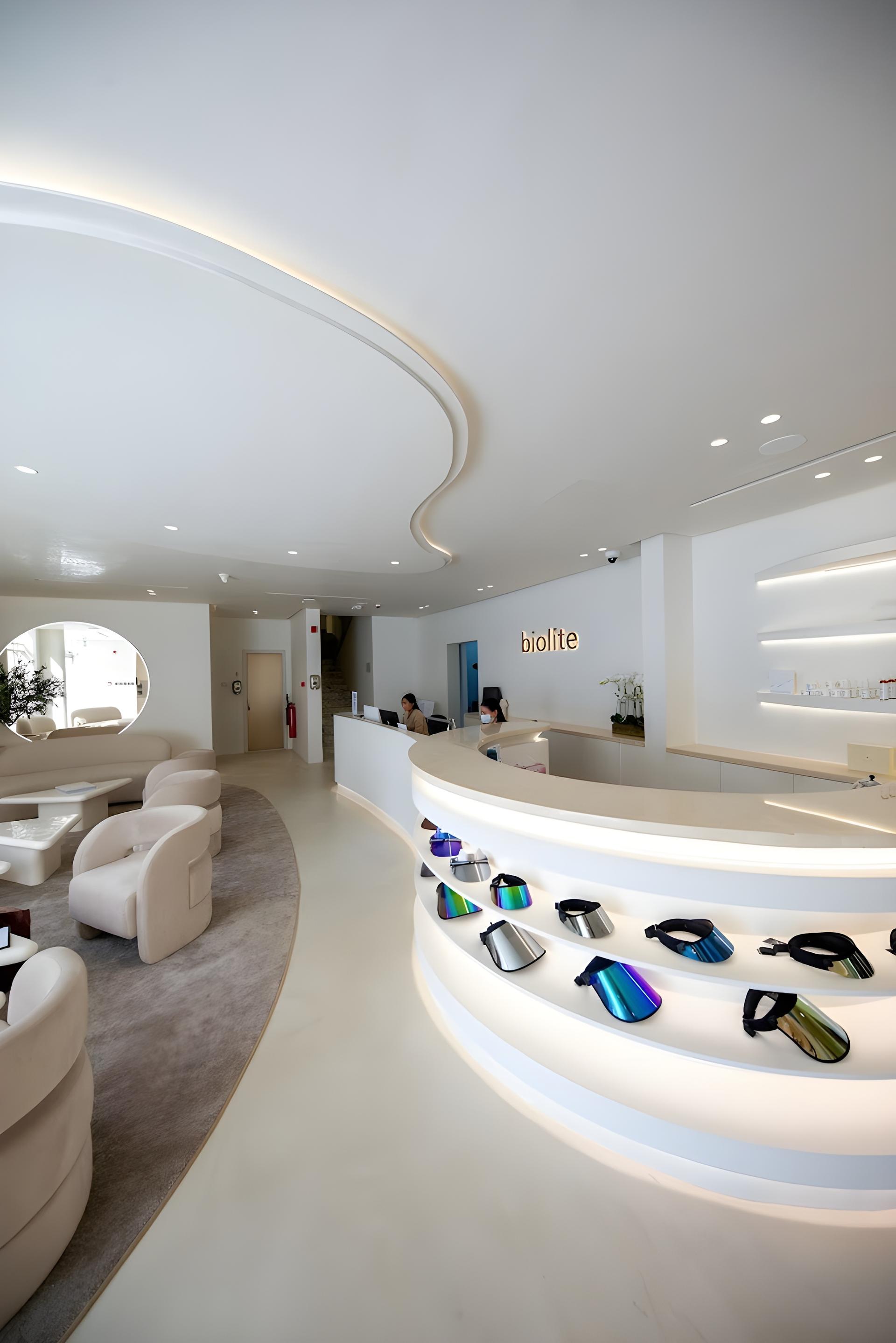 modern,clean,minimal,luxurious,reception area,business interior,clinic